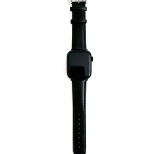 Genuine Leather Watch Band - BLACK